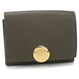 Loewe Trifold Wallet in Khaki Khaki