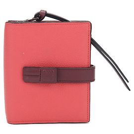 Cartera de dos pliegues Loewe C660Z41X01 Roja