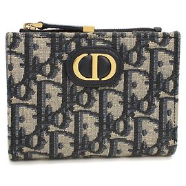 Portafoglio Bi-fold Christian Dior Blu navy