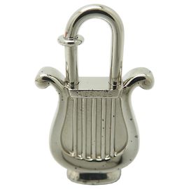 Charm a forma di lucchetto a arpa Hermès Argento
