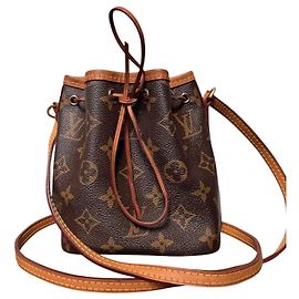 Louis Vuitton Bolsa Noé Mini Monogram Marrom Monograma