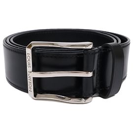Louis Vuitton M0614 Ledergürtel Schwarz