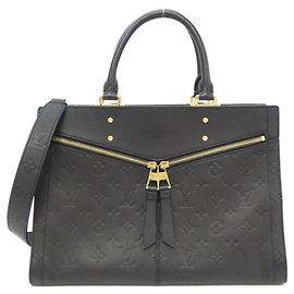 Borsa Louis Vuitton Monogram Empreinte Three MM Nero