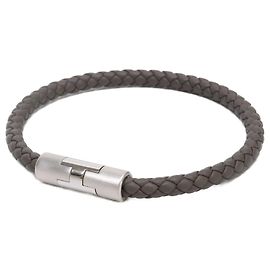 Hermès Hermes Puzzle H Leather Bracelet Grey
