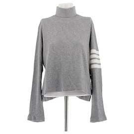 Thom Browne Rollkragenpullover aus Kaschmir Grau Grau