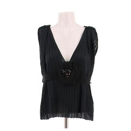 Lanvin Silk Top Navy Blue Navy blue