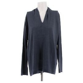 Brunello Cucinelli Jersey azul marino en cachemira Azul marino