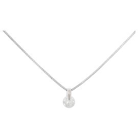 Autre Marque Collana in platino e diamanti Argento