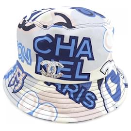 Sombrero Chanel Rosa Azul Beige