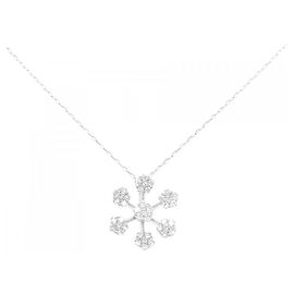 Autre Marque Colar de ouro Au750 e diamantes Prata