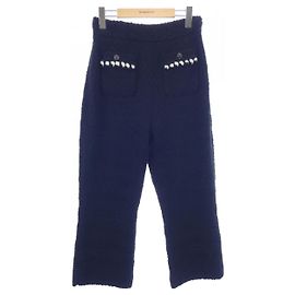 Chanel Cashmere Blend Pants Black