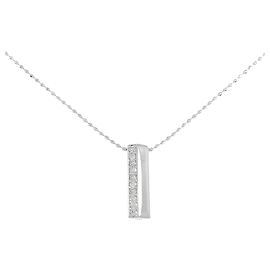 Autre Marque Au750 Diamant Halskette Silber