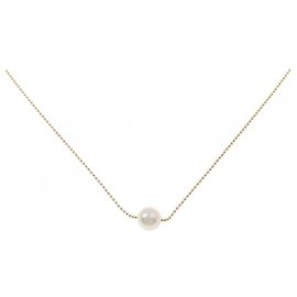 Autre Marque Collier en perles Akoya Au750 Doré
