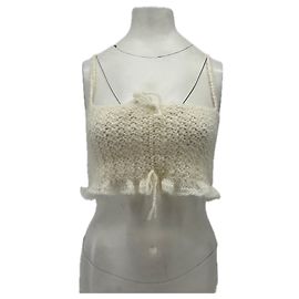 Autre Marque ATELIER SOLANA White Wool Top S White
