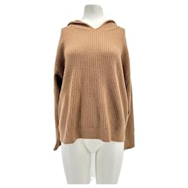 Autre Marque Kapuzenpullover aus Kaschmir Kamel
