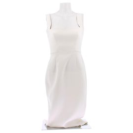 Robe Victoria Beckham Blanche en Polyester Blanc