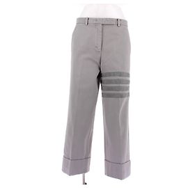 Thom Browne Grey Cotton Pants 40 Grey