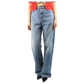 Valentino Vaqueros denim azules de corte recto - talla UK 8 Azul