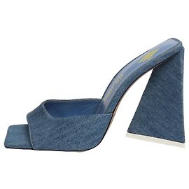 Attico Blue denim mules  - size EU 38 (UK 5) Blue