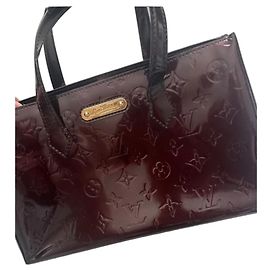 Bolso Louis Vuitton Monogram de piel charol granate Burdeos
