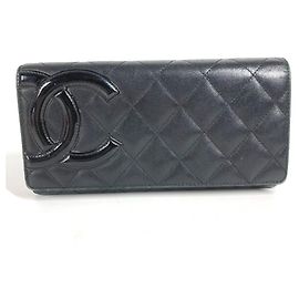Chanel Cambon Line Long Wallet Black
