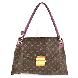 Borsa Tote Louis Vuitton Monogram Olympe Marrone Altro Porpora Monogramma