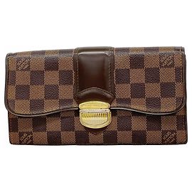 Louis Vuitton Damier Portefeuille Sistina Long Wallet Damier ebene