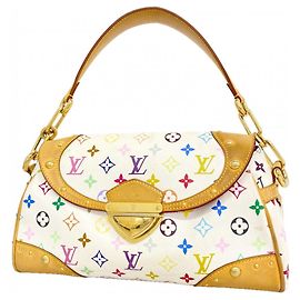 Borsa a spalla Louis Vuitton Monogram Multicolor Beverly MM Bianco