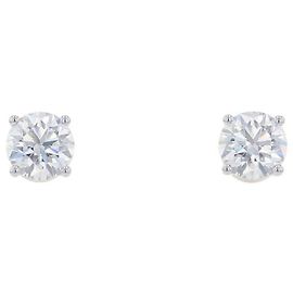 Harry Winston Round Cut Platinum Stud Earrings Other
