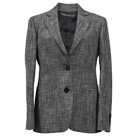 Blazer de abotoamento simples Salvatore Ferragamo em lã cinza Cinza