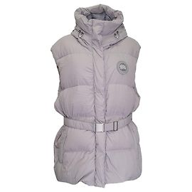 Canada Goose Rayla Belted Vest in Grey Polyamide Grey