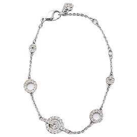 Pulsera Swarovski Purity en metal plateado Plata Metálico