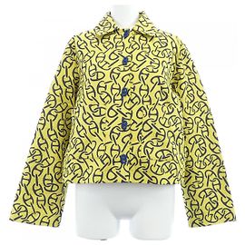 Hermès Giacca Hermes Chaine d’Ancre Blu Giallo Blu navy