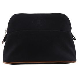 Hermès Hermes Bolide Pouch Mini Cotton Pouch Nero