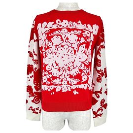 Autre Marque RED VALENTINO Knit Long Sleeve Top Red