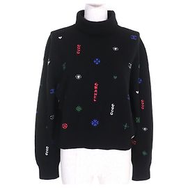 Chanel COCO Mark Kaschmirstrickpullover Schwarz Andere