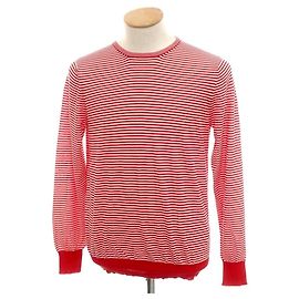 Autre Marque Pull en maille à rayures en coton TOMORROWLAND Blanc Rouge