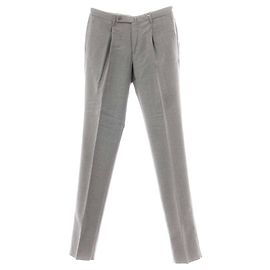 Autre Marque Incotex 31 Anzughose aus Super100's Wolle Andere Grau