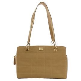 Bolsa de ombro Chanel Vintage em couro caviar Bege Gold hardware
