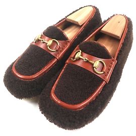 Mocassins en cuir Gucci Horsebit Marron