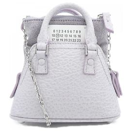 Maison Martin Margiela Sac en cuir grainé Maison Margiela Violet