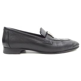 Hermès Hermes Paris Chevre Schuhe Schwarz