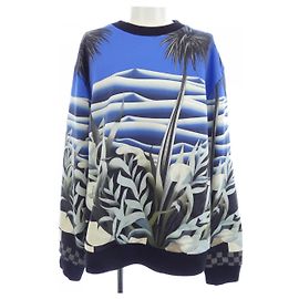 Sudadera de algodón técnico estampado Louis Vuitton Negro Azul Verde