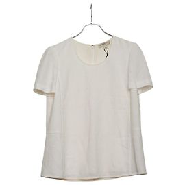 Blusa pullover de seda y acetato Burberry Otro Crudo
