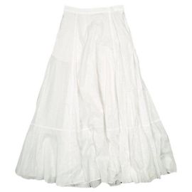 Autre Marque Falda de algodón CEaRET Blanco