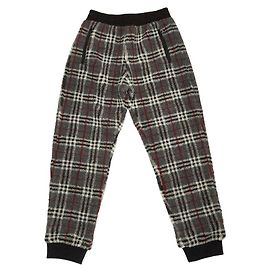 Pantalones Jogger de Forro Polar con Estampado Check Burberry Castaño Otro