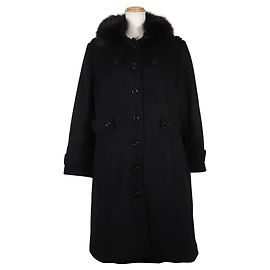 Burberry Cashmere Coat Black