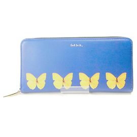 Paul Smith Leather Long Wallet Blue Navy blue