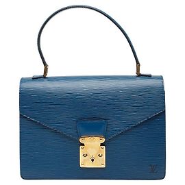 Bolsa Louis Vuitton Concorde em couro Epi Azul