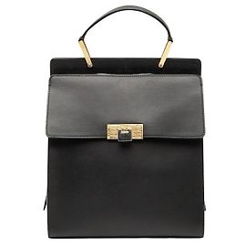 Mochila de cuero Balenciaga Negro